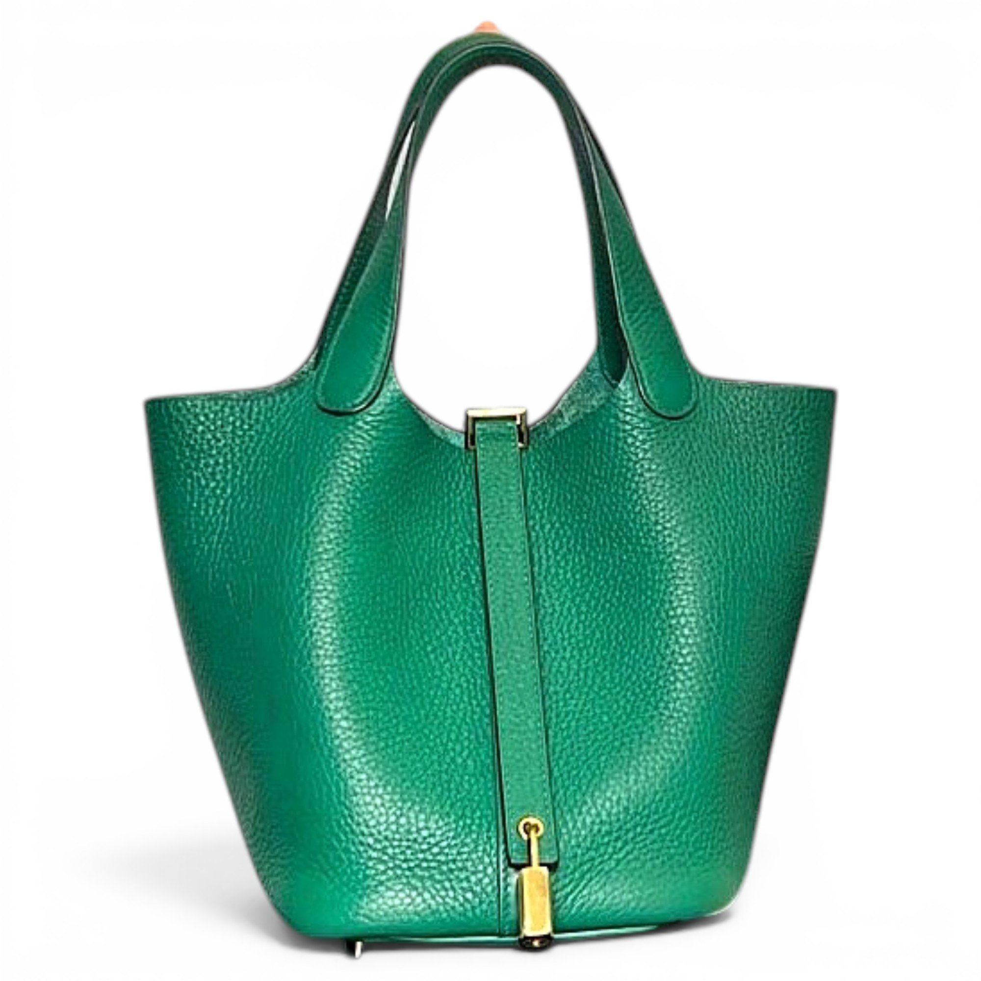 Picotin leather tote
