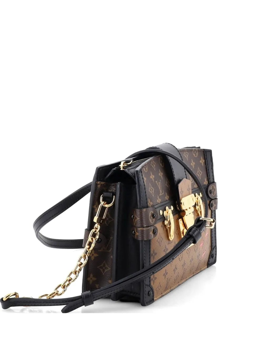 Trunk Reverse Monogram Canvas clutch bag