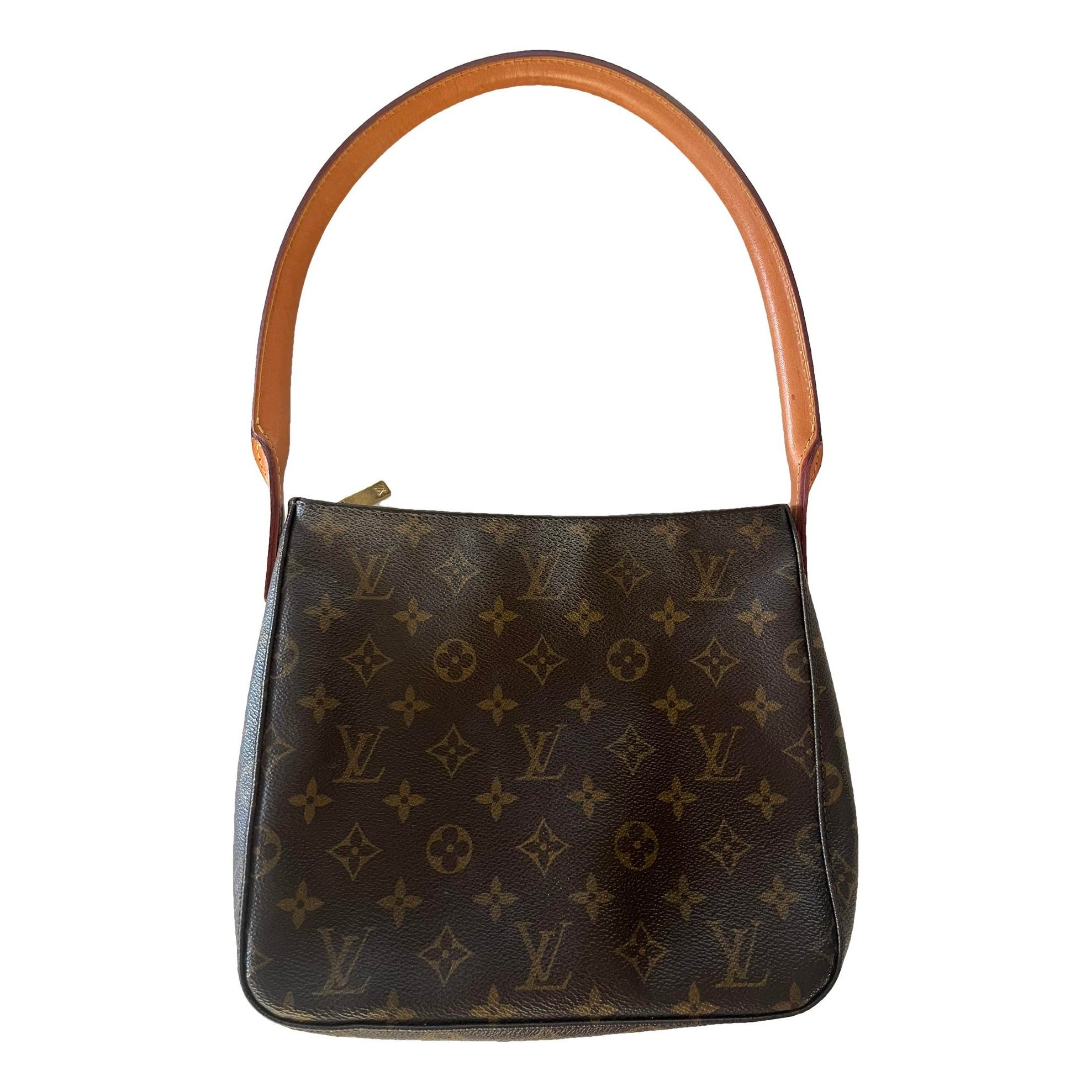 Looping leather handbag