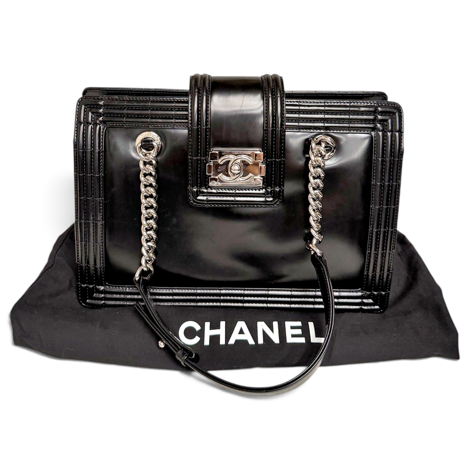 Boy leather tote