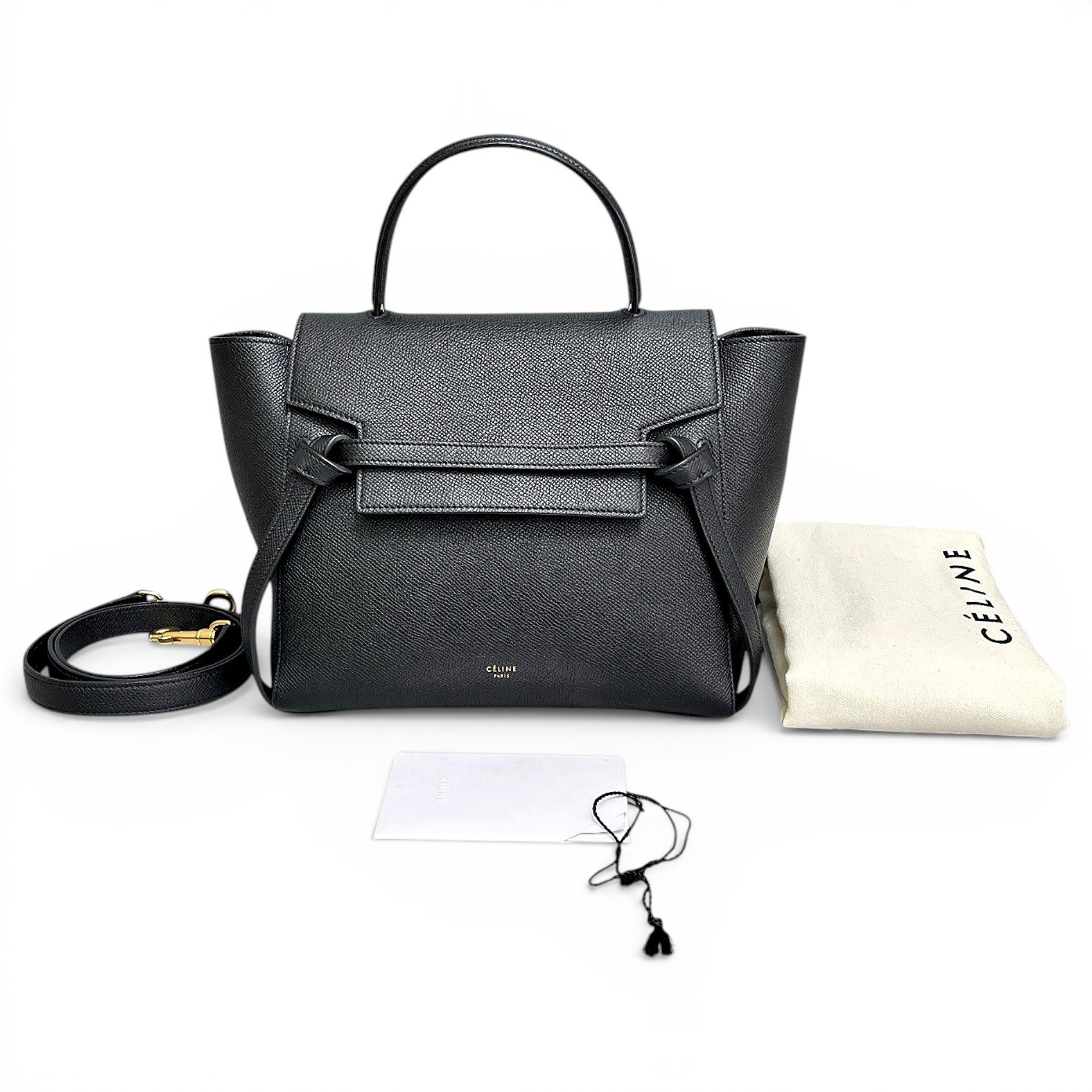 Belt leather handbag
