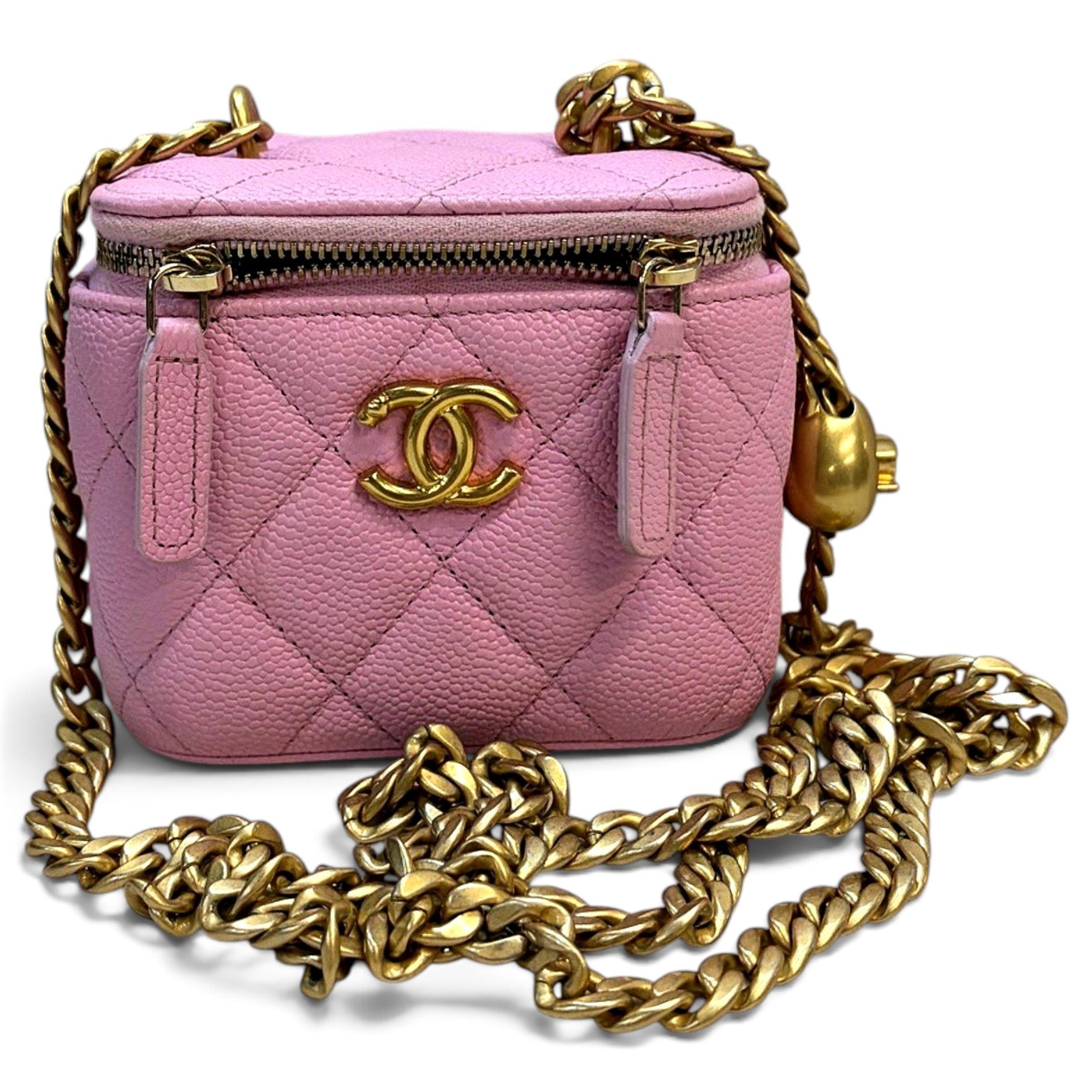 Trendy CC Vanity leather handbag
