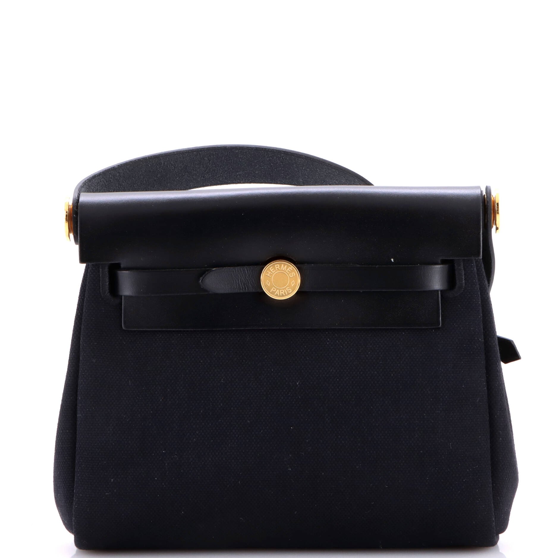 Herbag Zip Toile and Leather 20