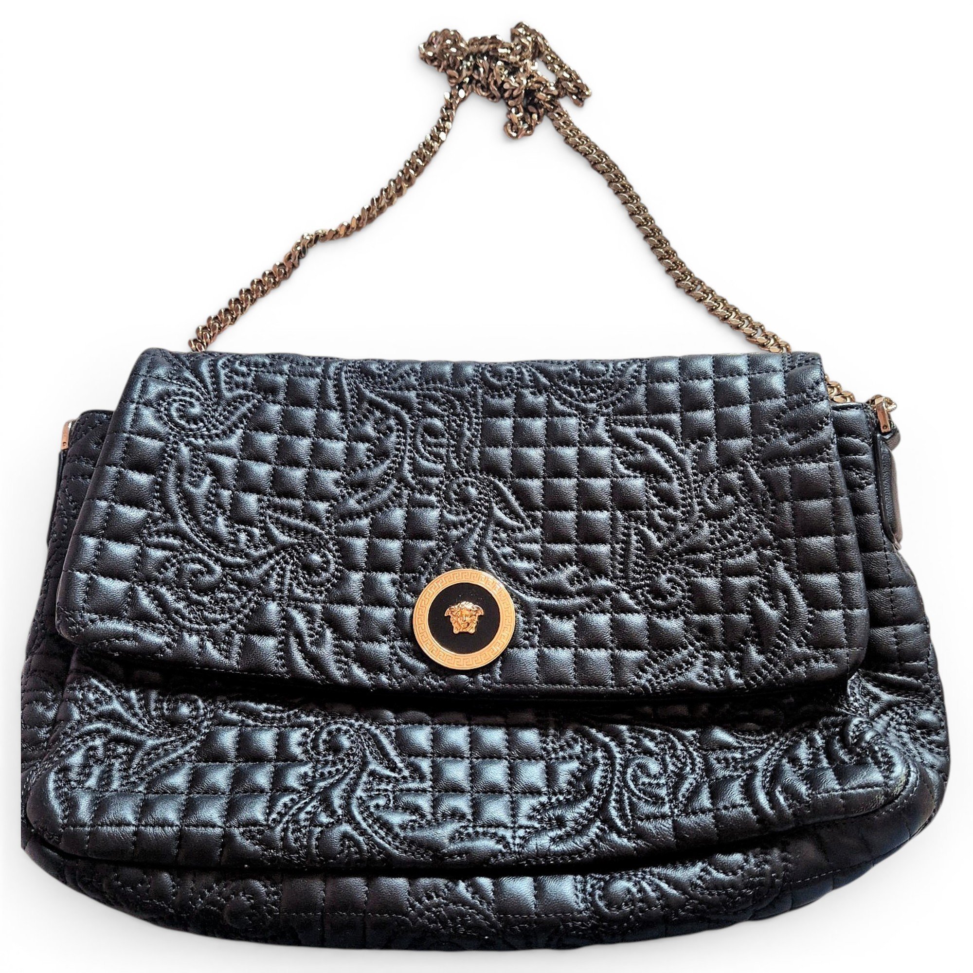 La Medusa leather handbag