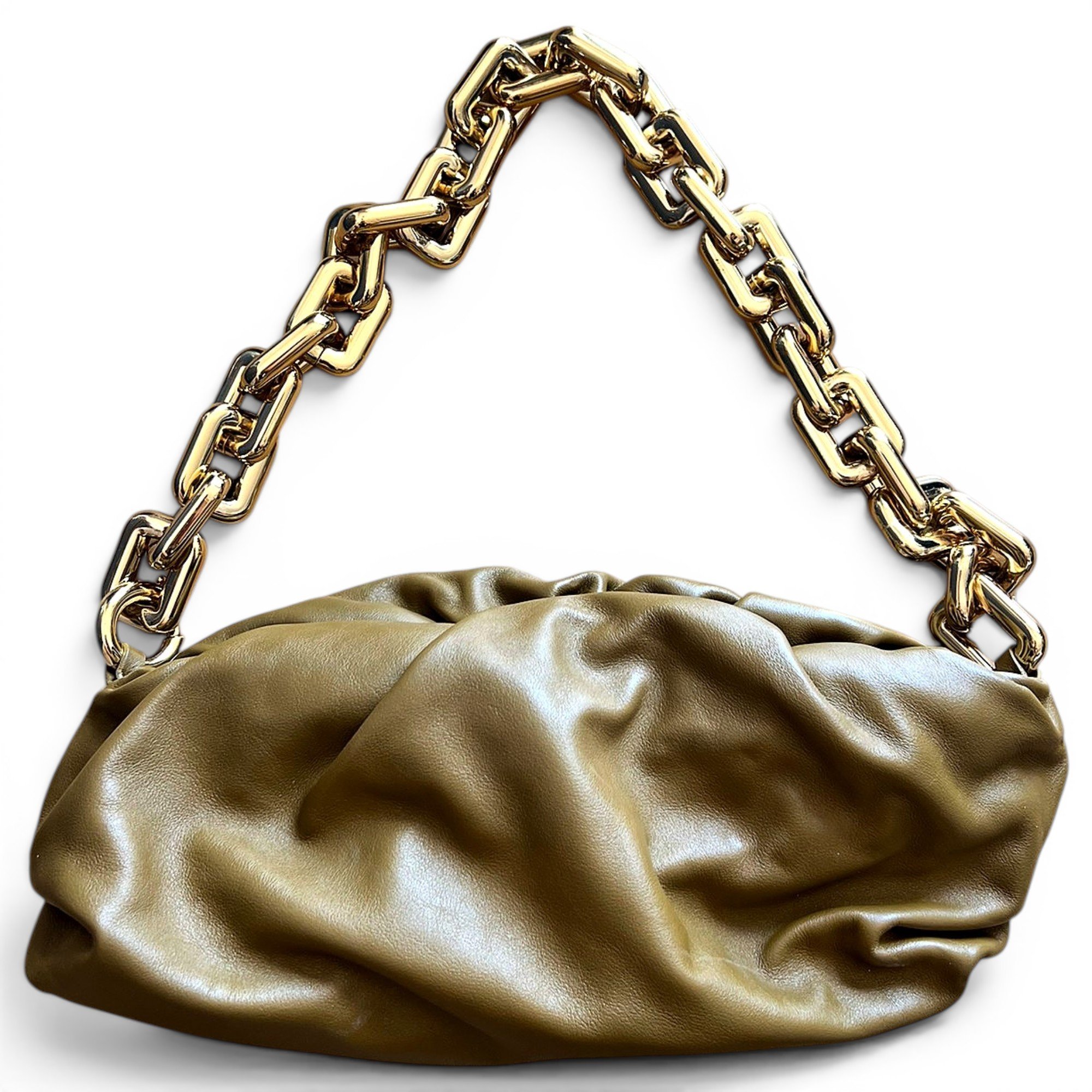 Chain Pouch leather handbag