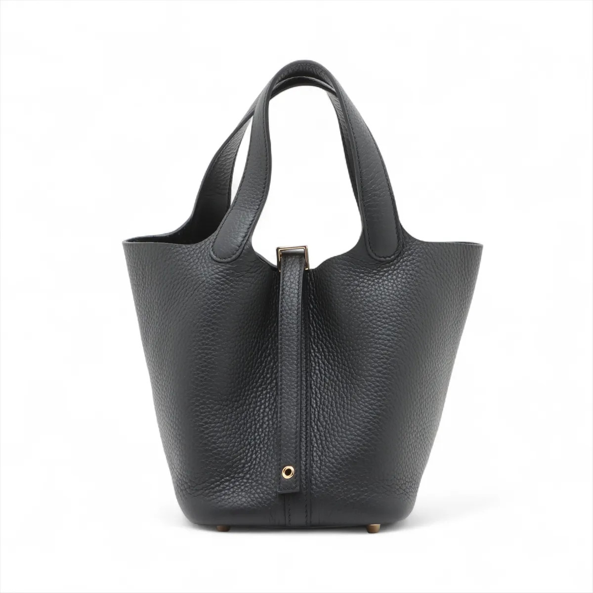 Hermès Picotin Lock 18 PM Taurillon Clemence Black Gold Metal Fittings