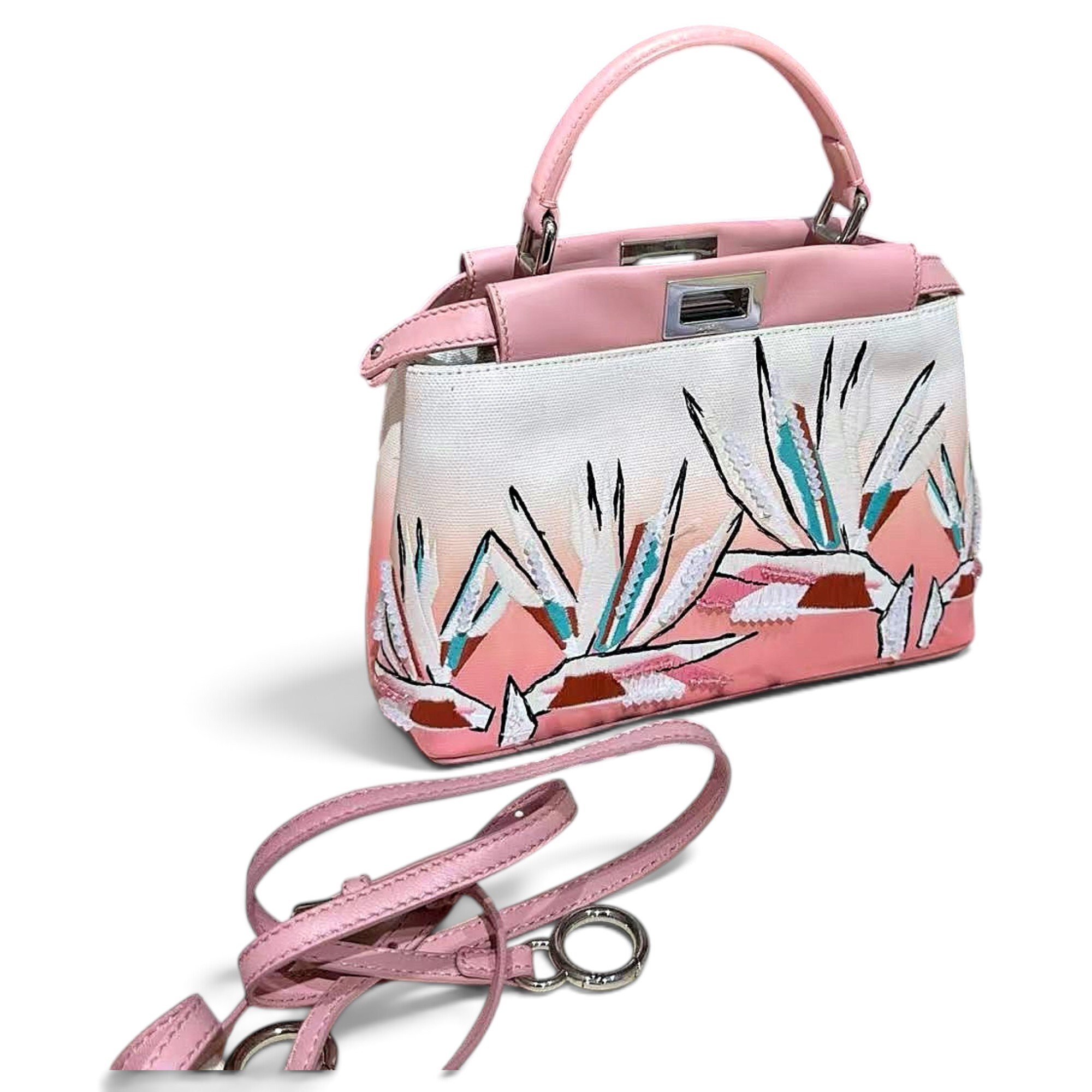 Peekaboo leather handbag