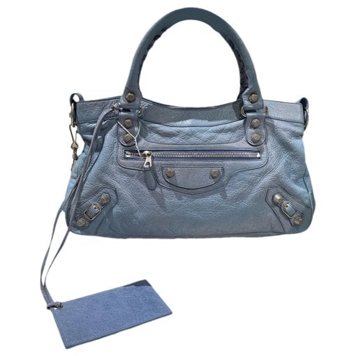 Classic Metalic leather handbag