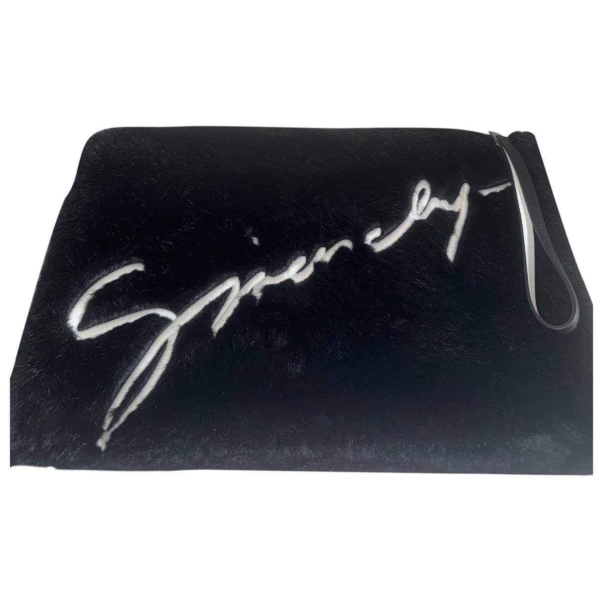 Faux fur clutch bag