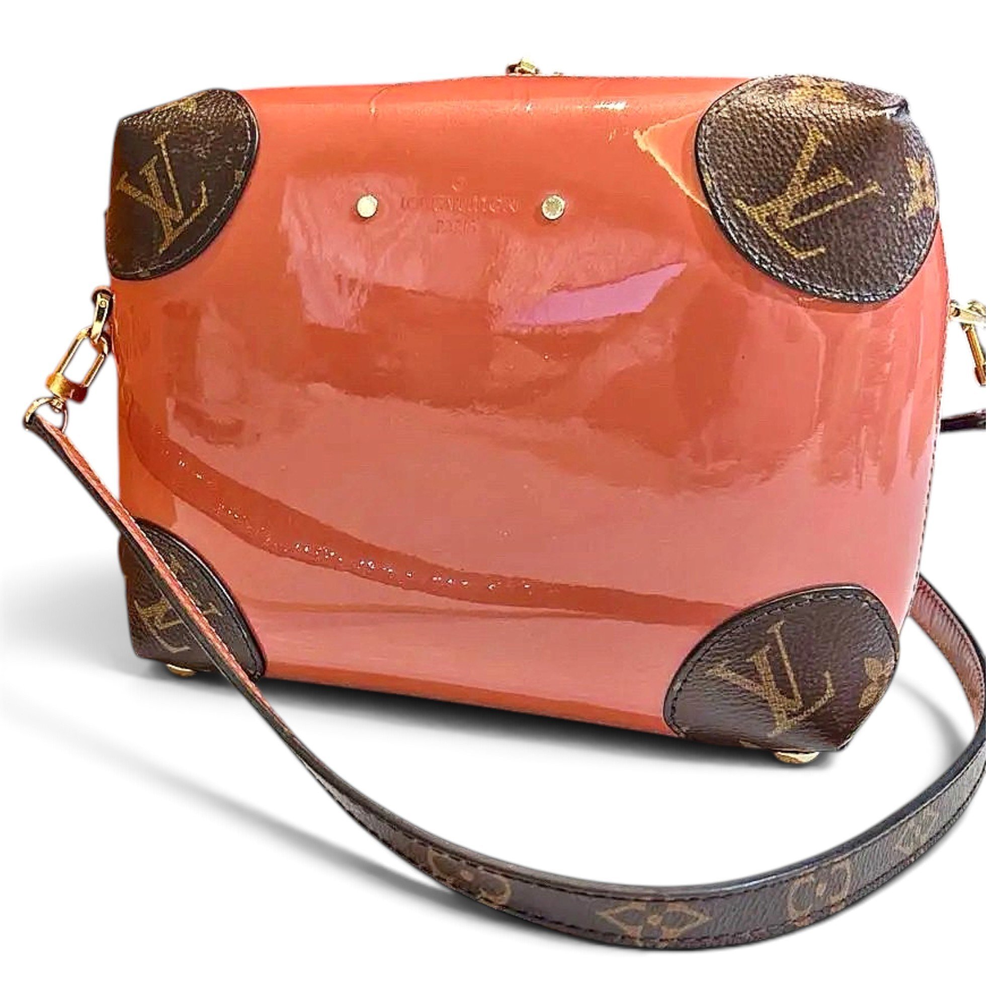Patent leather handbag