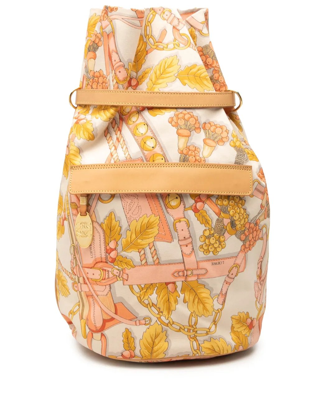 2000-2026 Botanical Printed Canvas backpack