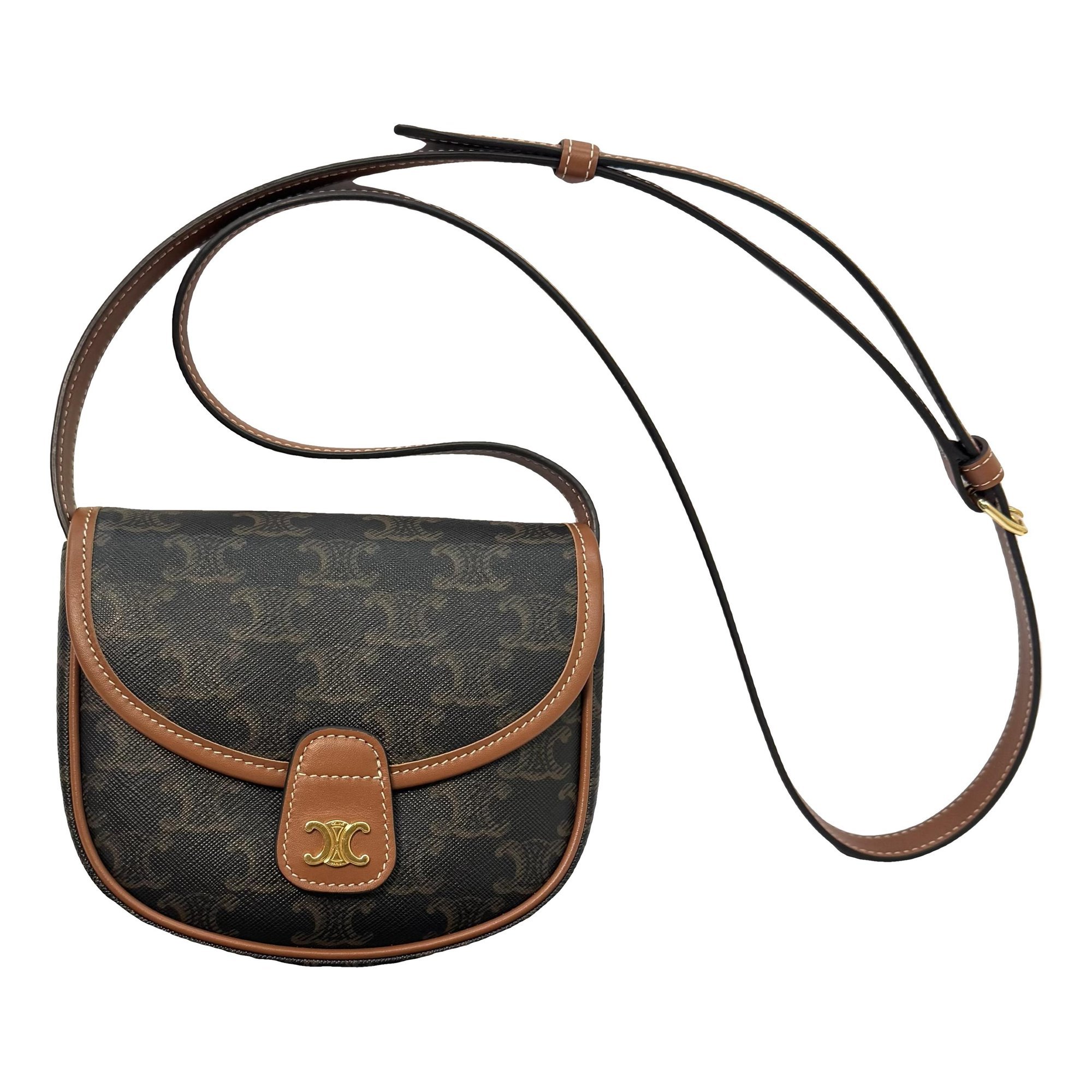 Triomphe leather handbag