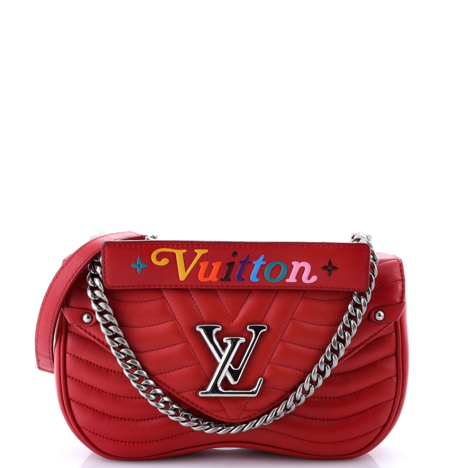 Louis Vuitton New Wave Chain Bag Quilted Leather MM