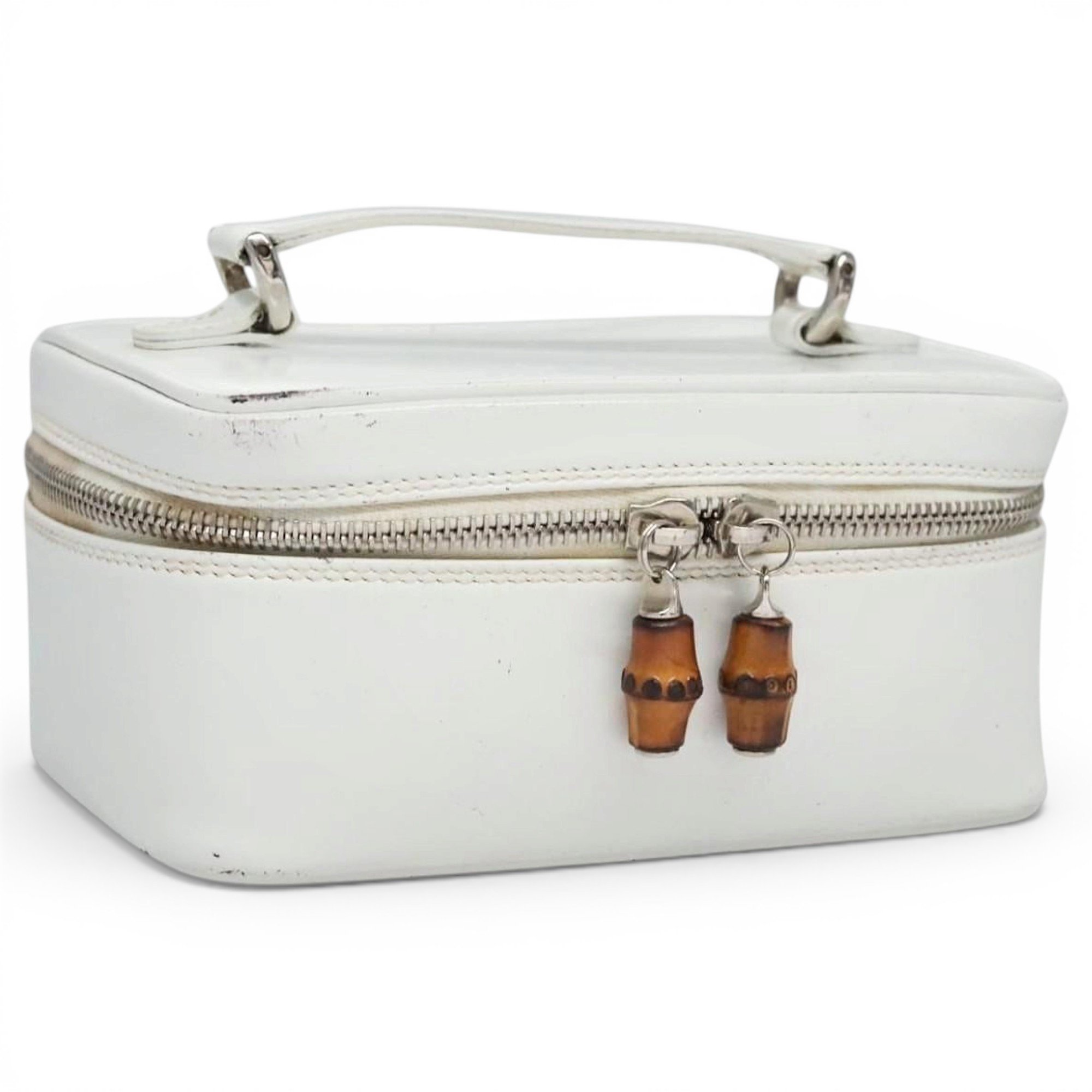Leather vanity case