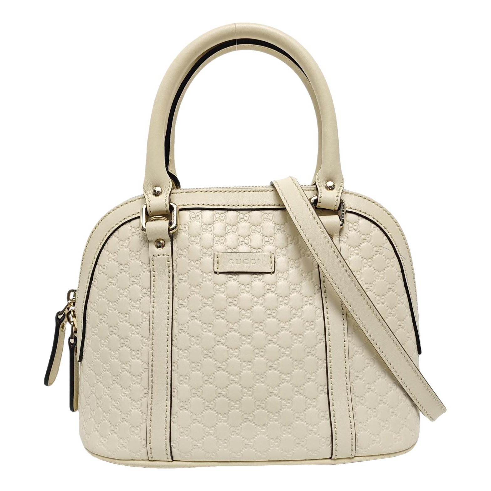 Dôme leather crossbody bag