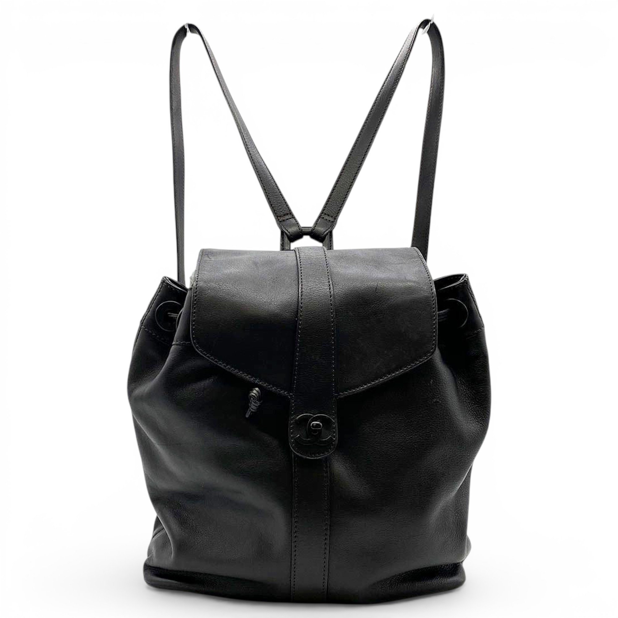 Leather backpack