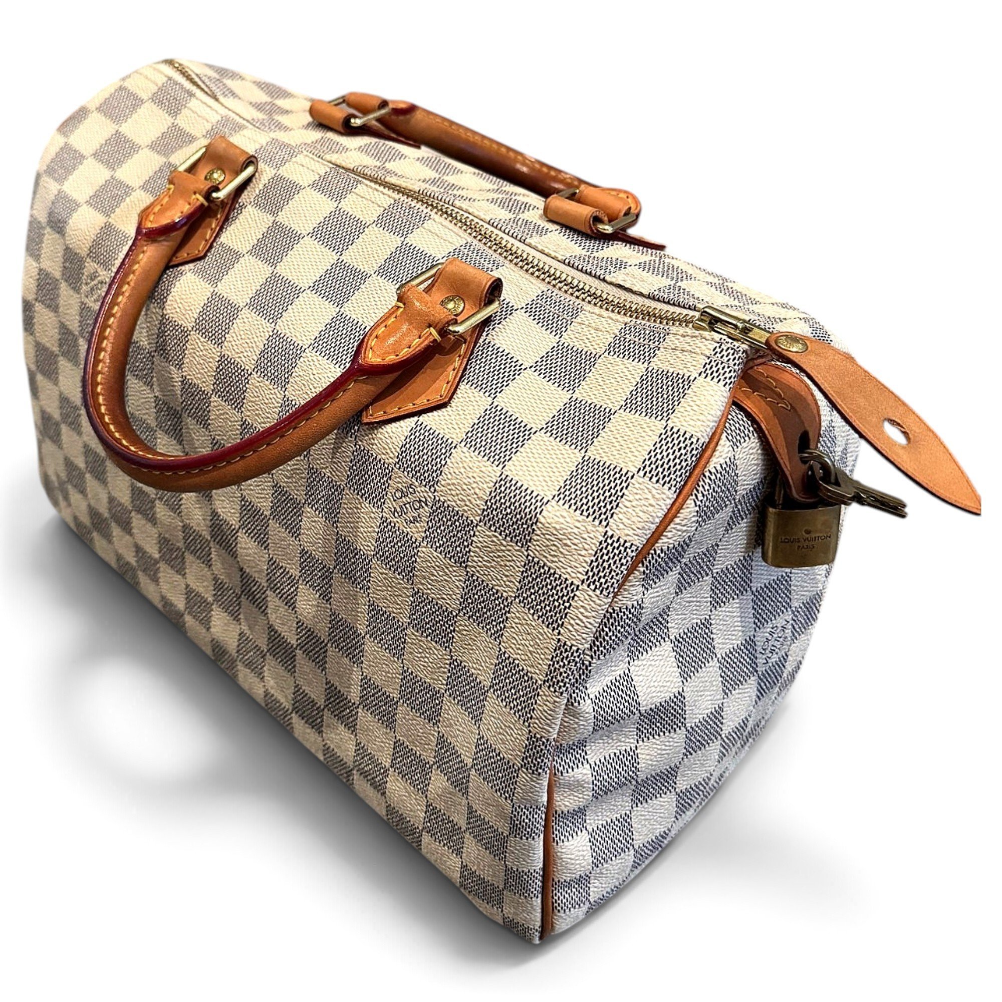 Speedy leather handbag
