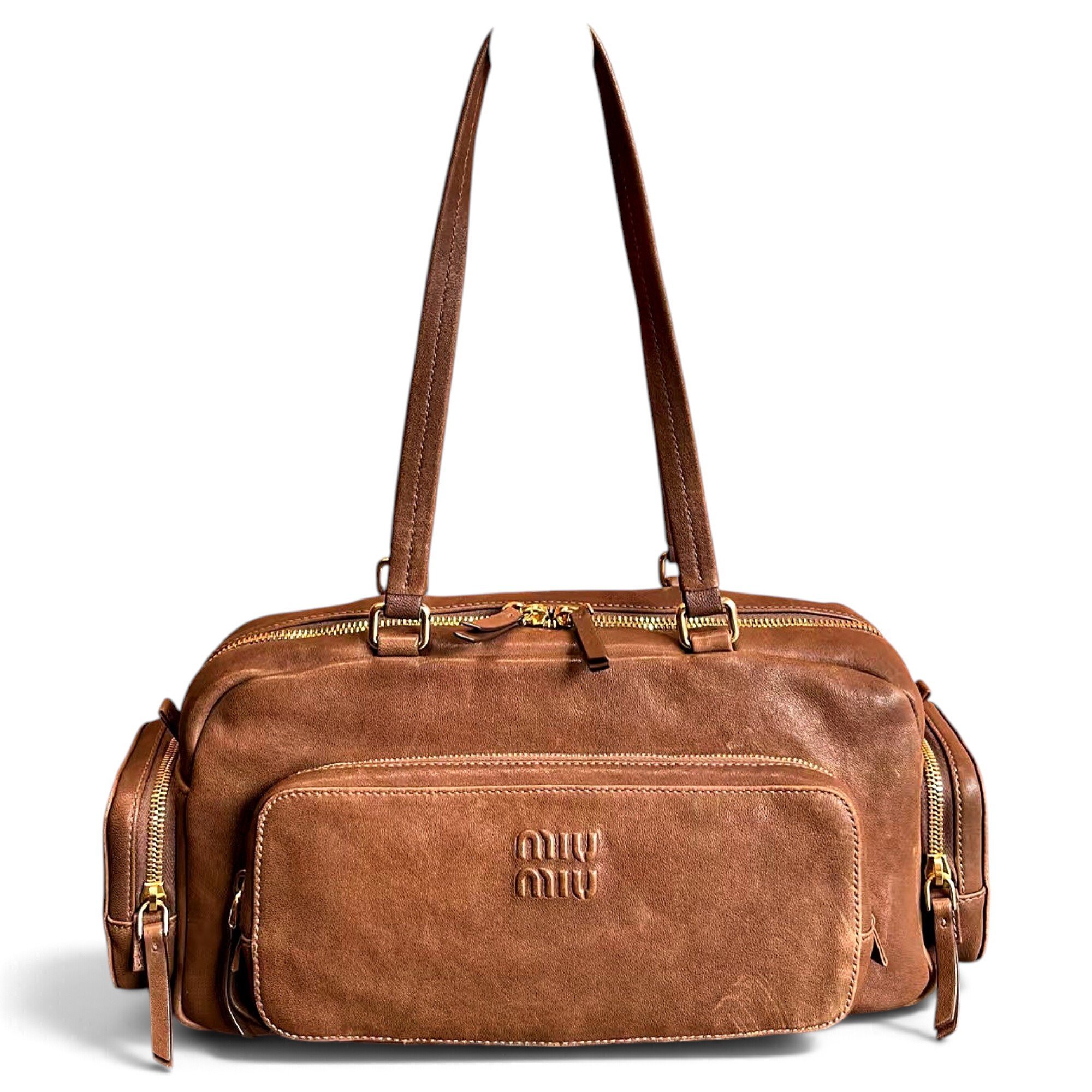 Miu Miu Pocket leather handbag