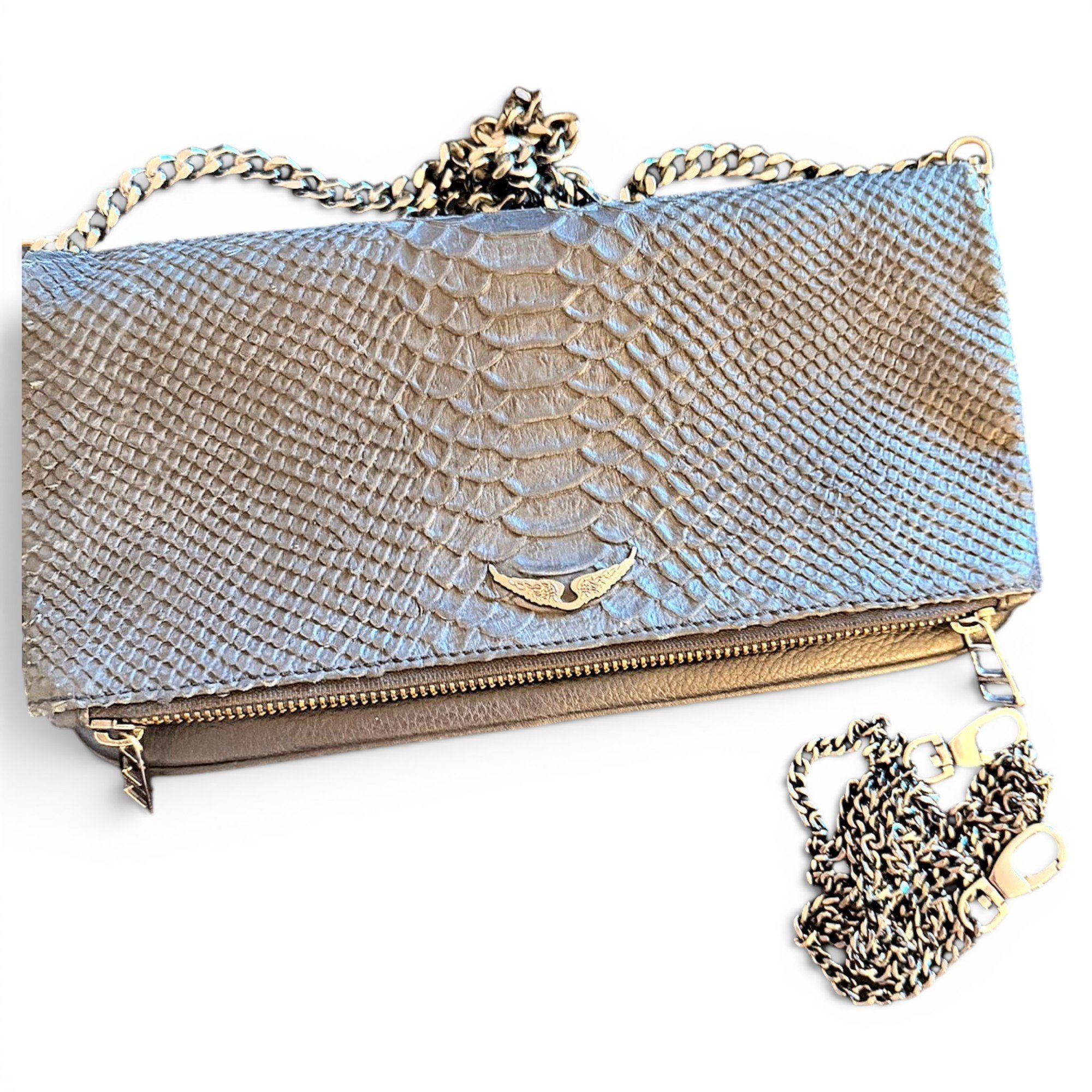 Rock leather crossbody bag