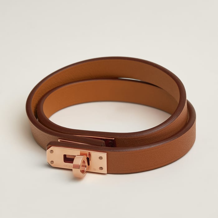 Gold Mini Kelly Double Tour Bracelet