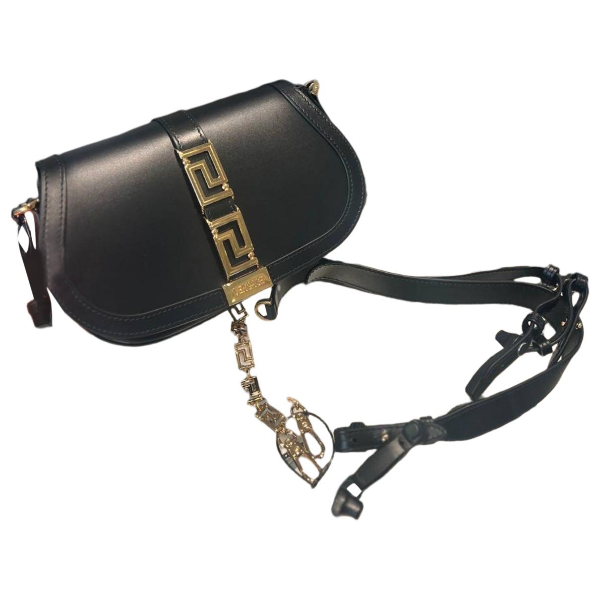 Greca Goddess leather crossbody bag