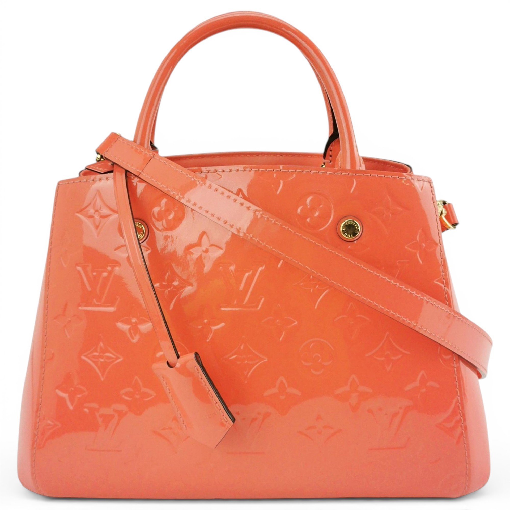 Montaigne patent leather handbag