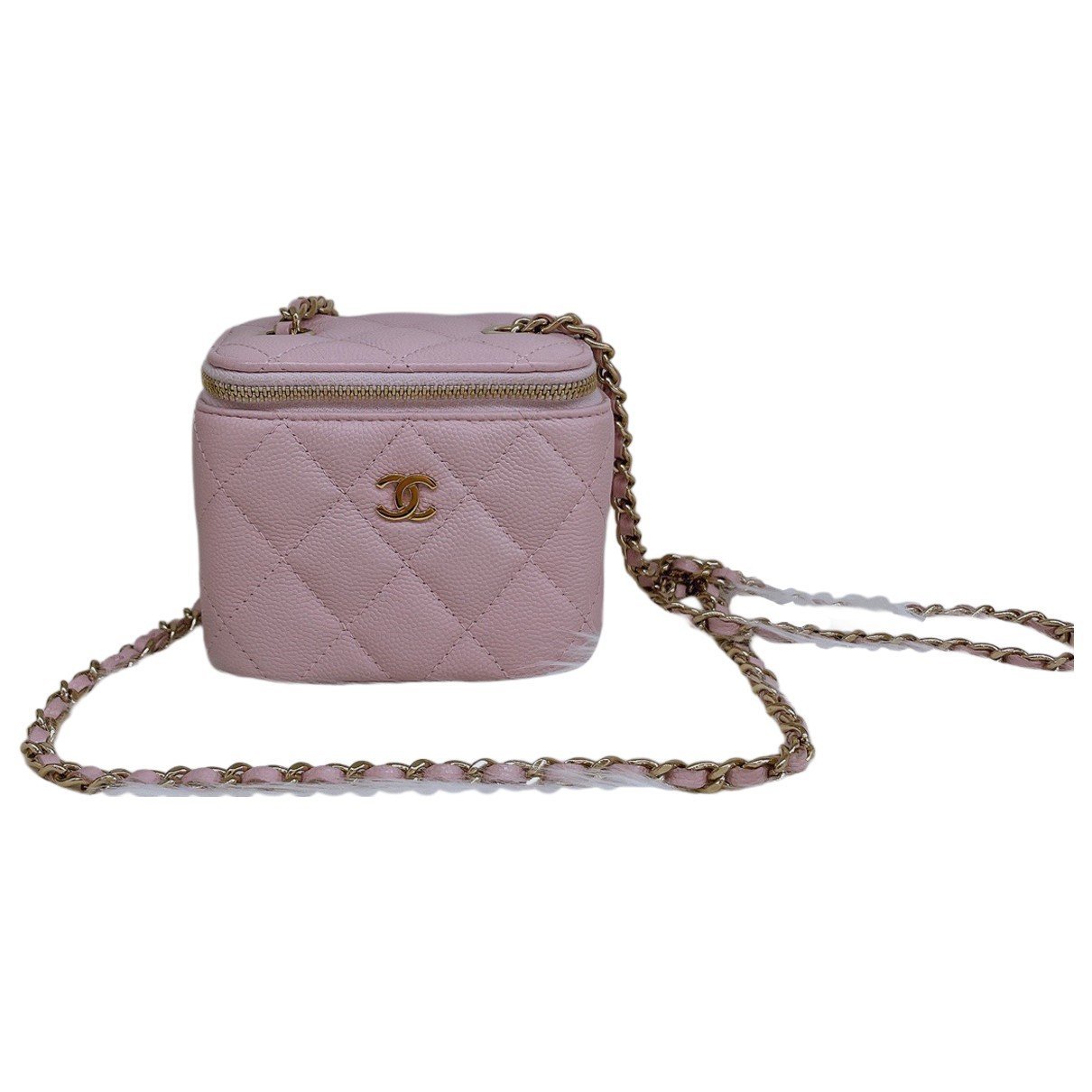 Trendy CC Vanity leather handbag