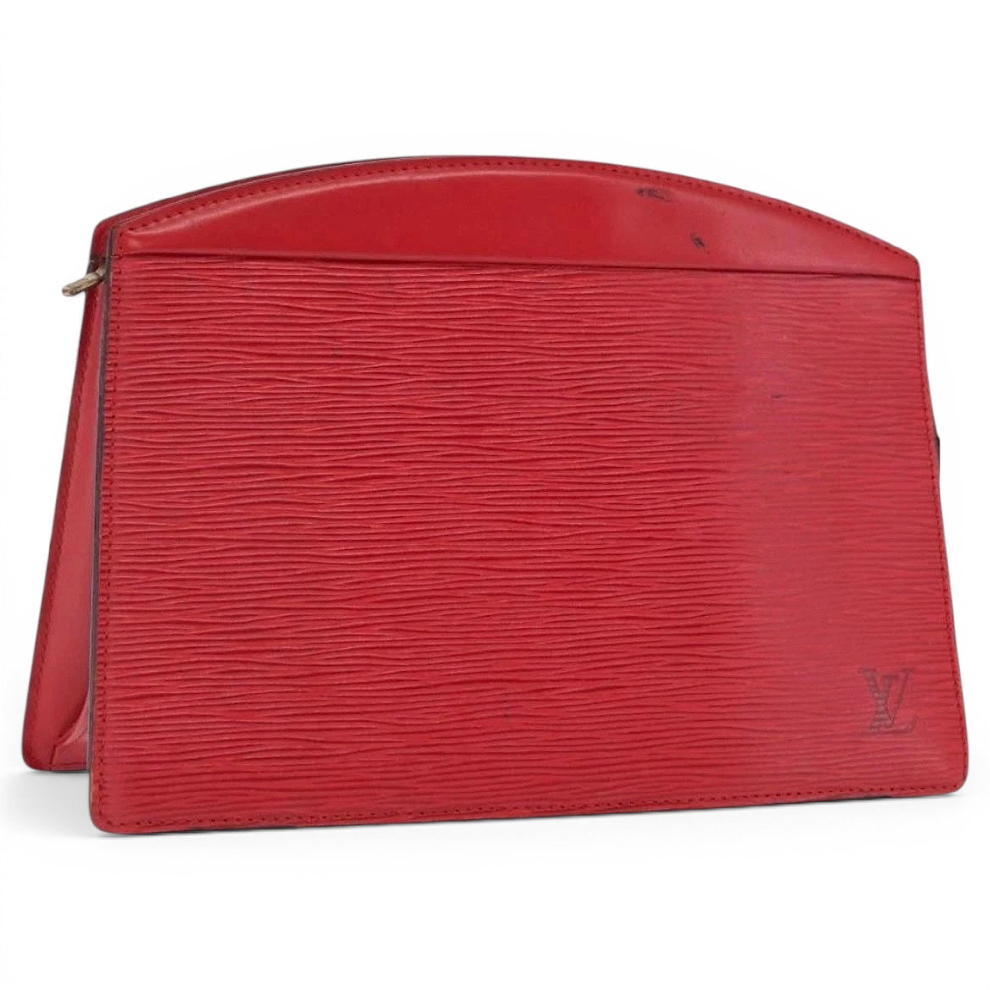 Leather clutch bag