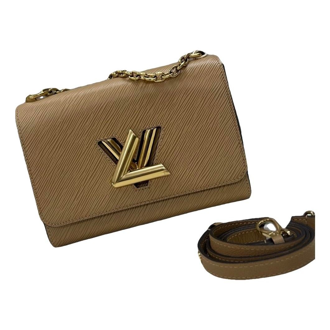 Twist leather handbag