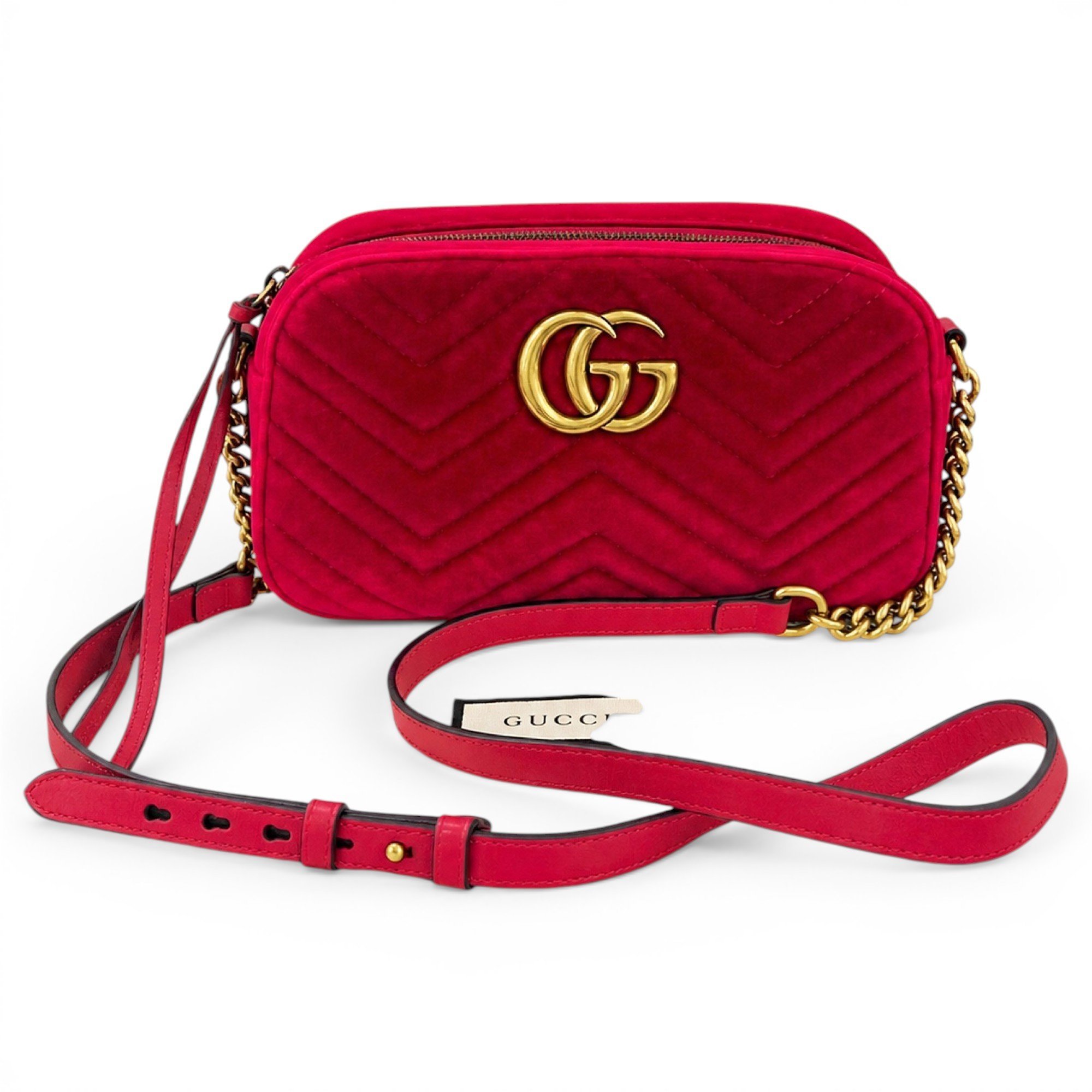 GG Marmont velvet crossbody bag