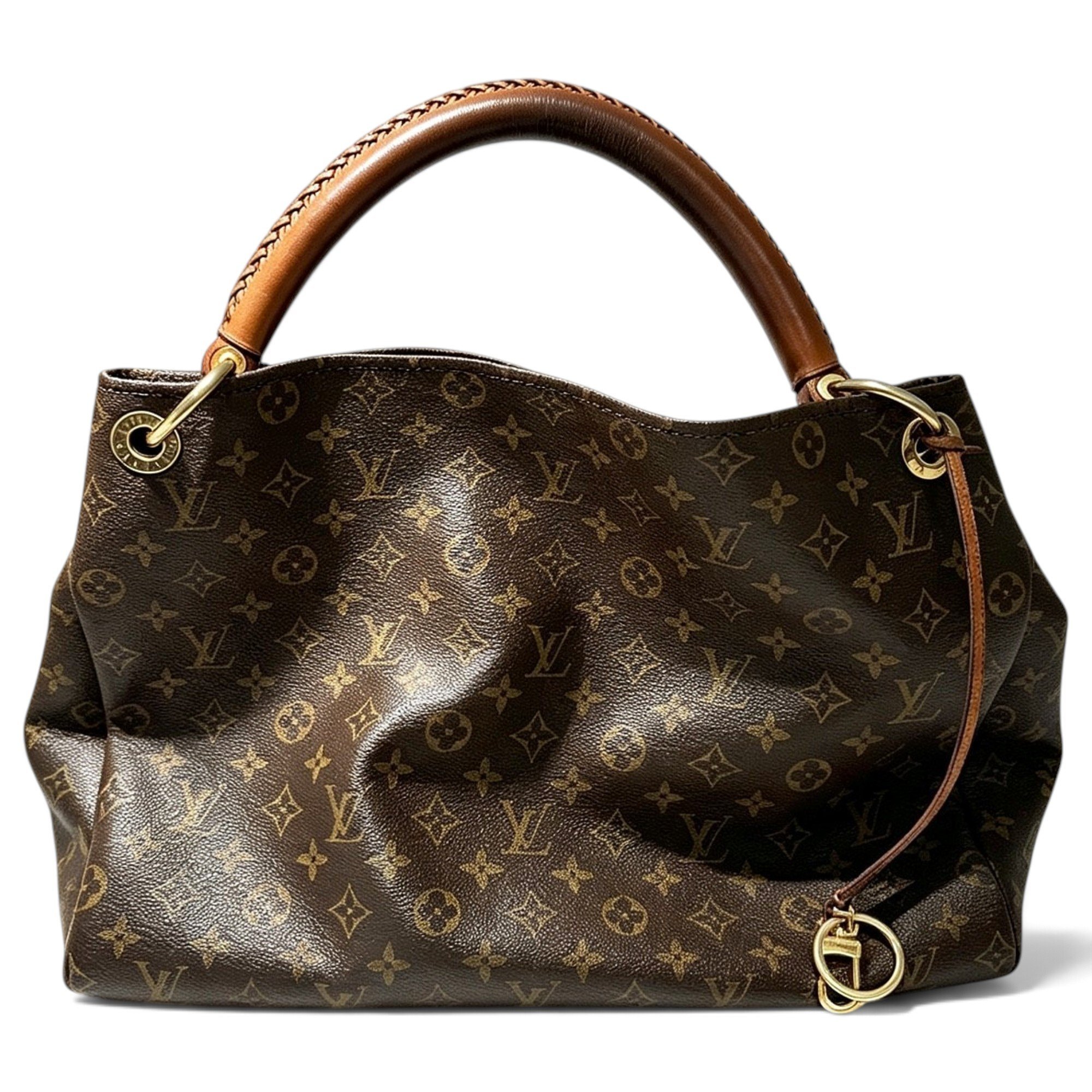 Artsy leather handbag