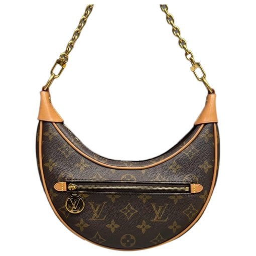 Loop leather handbag