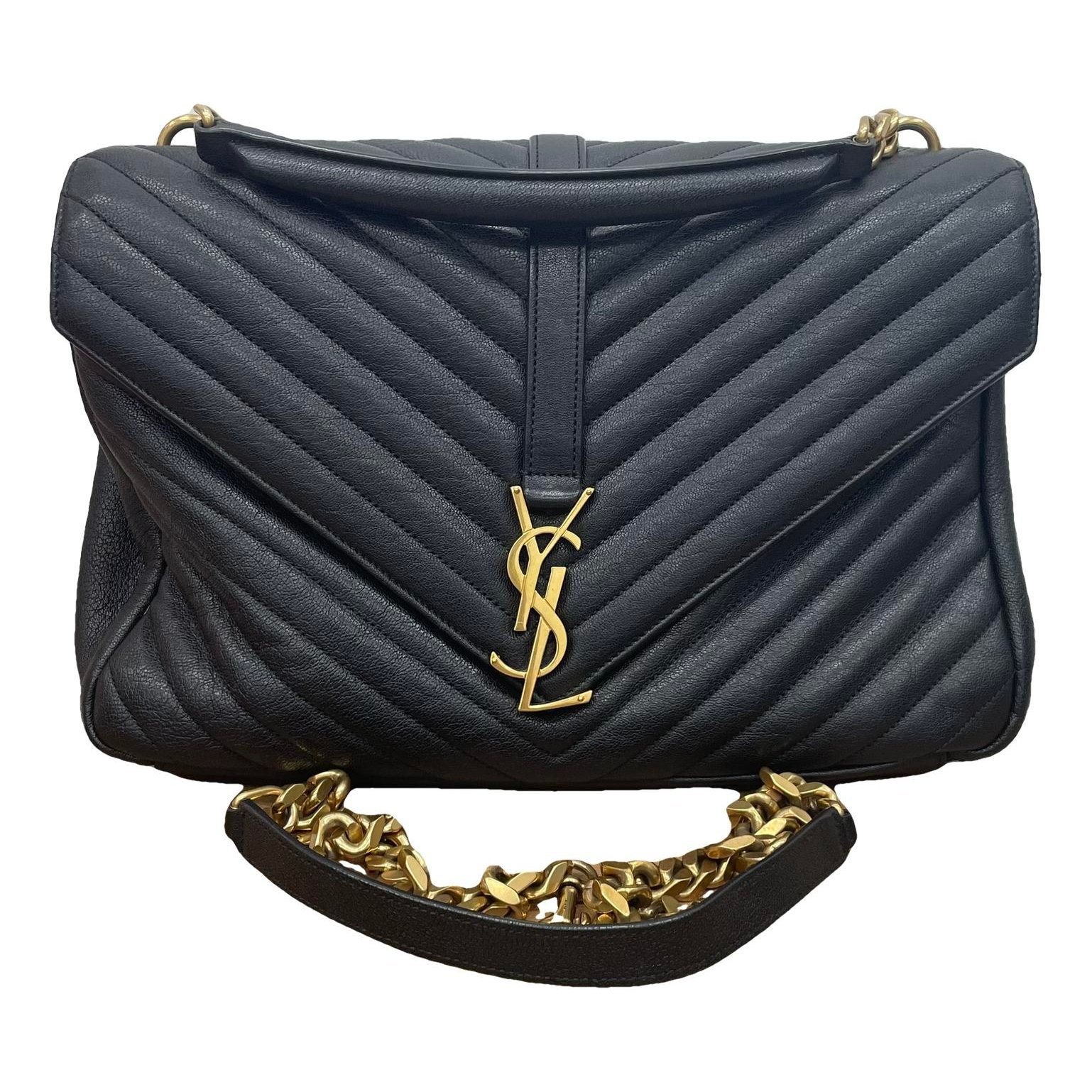 Collége monogramme leather handbag
