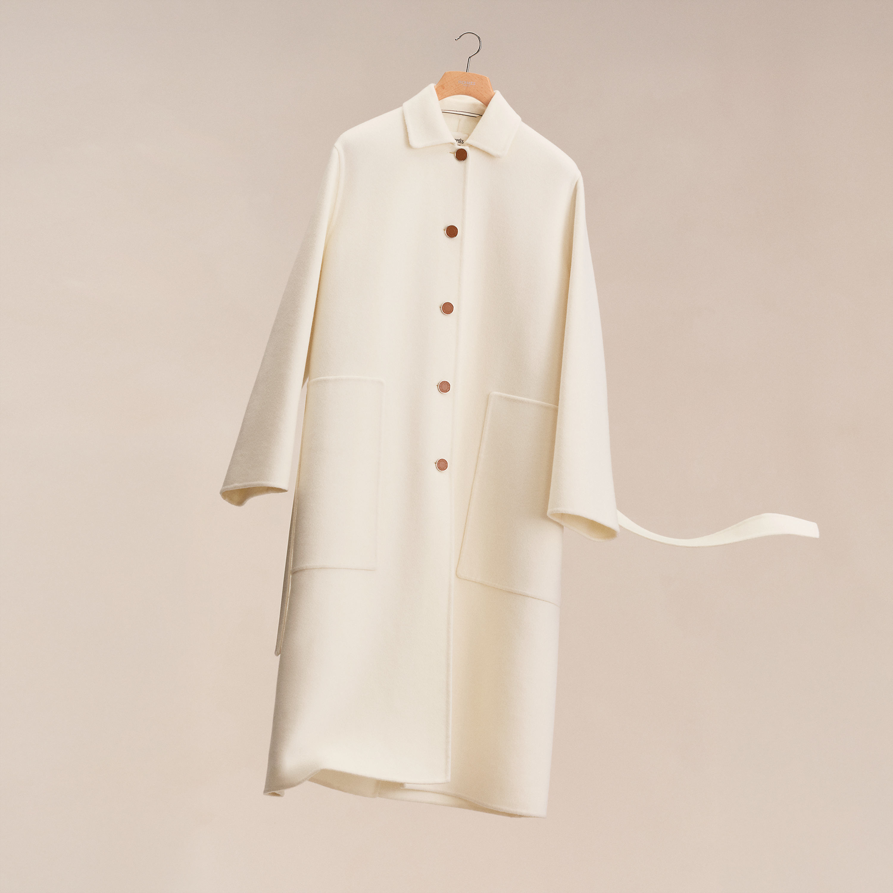 Cashmere wrap coat