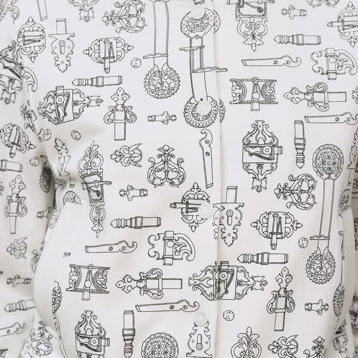 Blanc Cassé "Ferronnerie Remix" Varsity Jacket