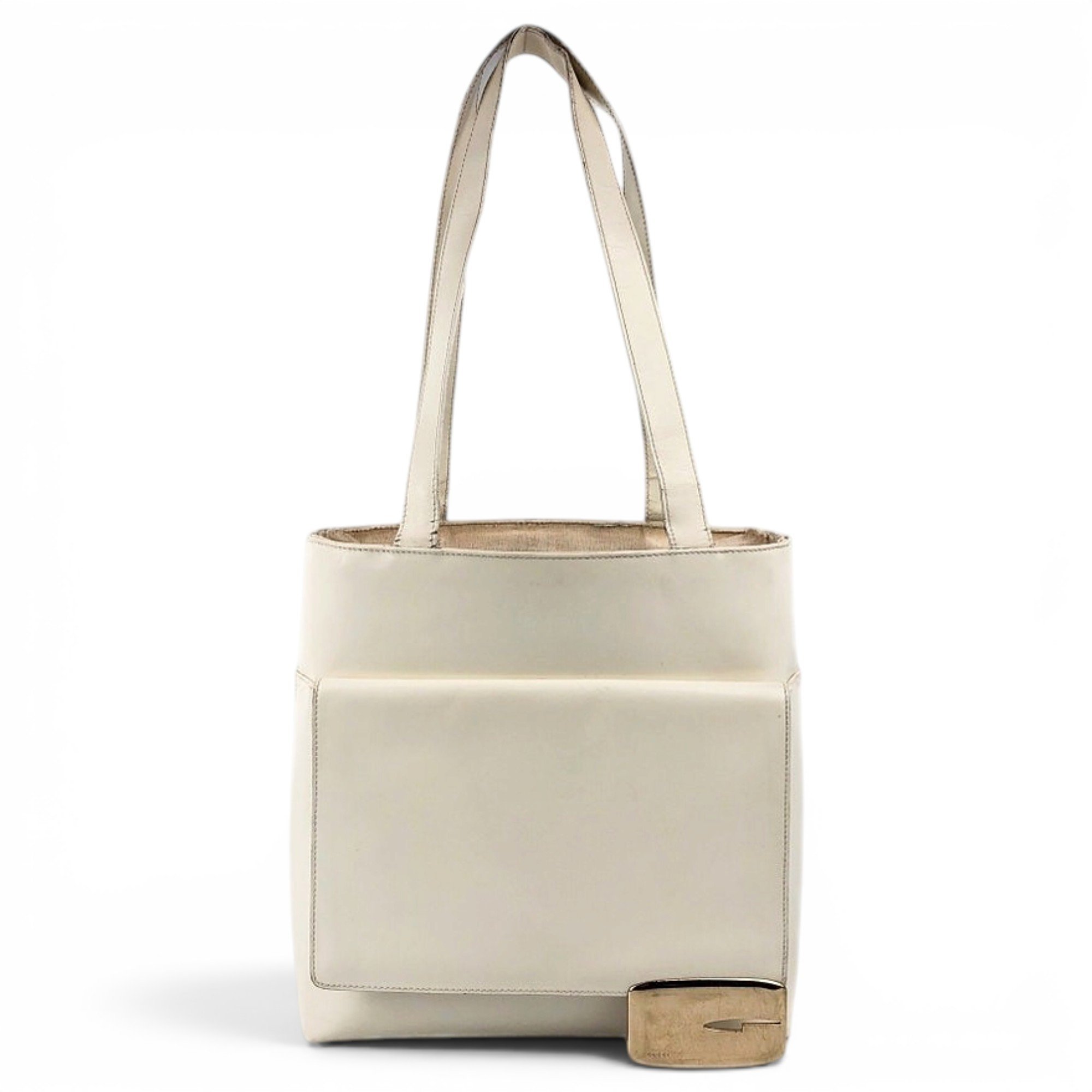 Patent leather handbag