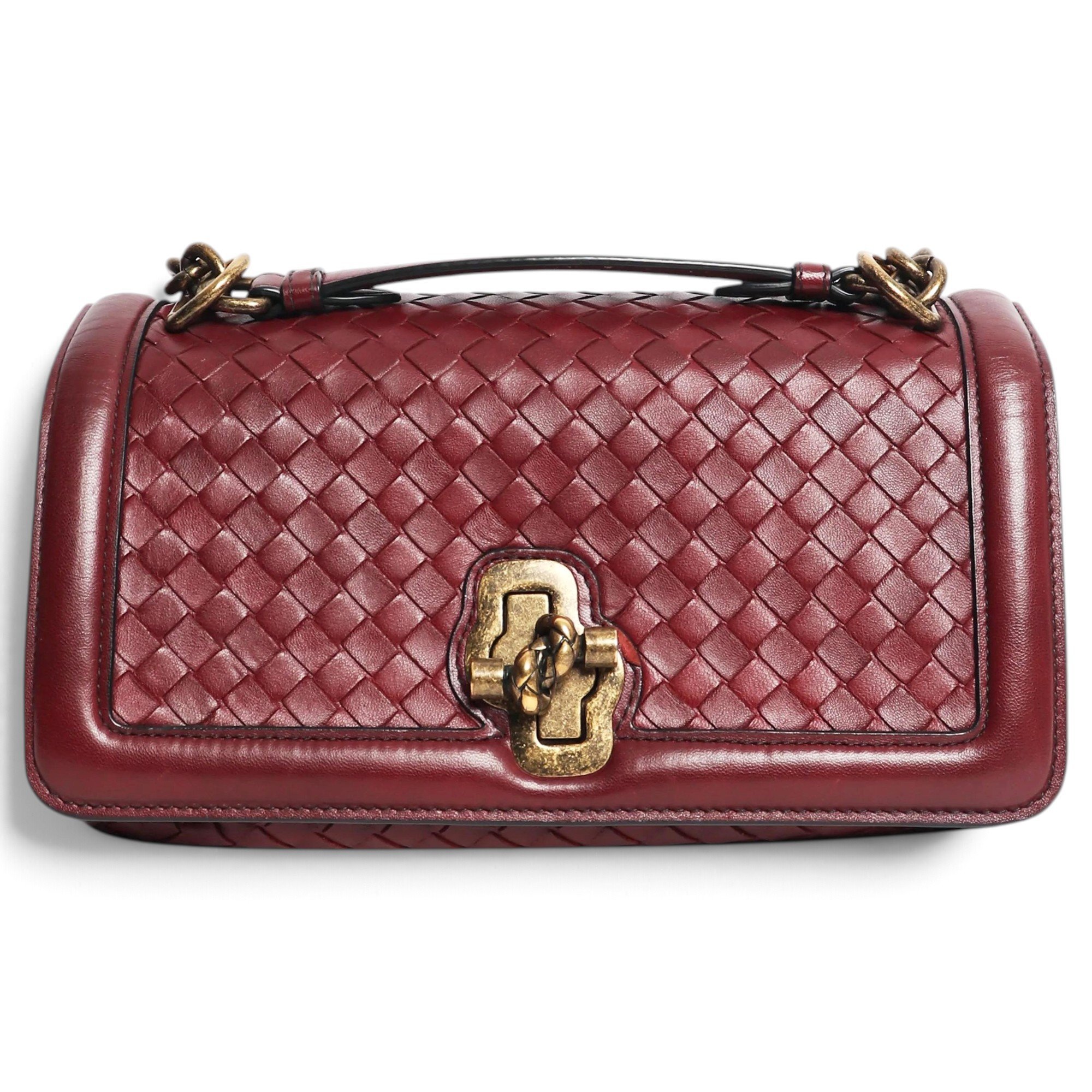 Knot leather handbag