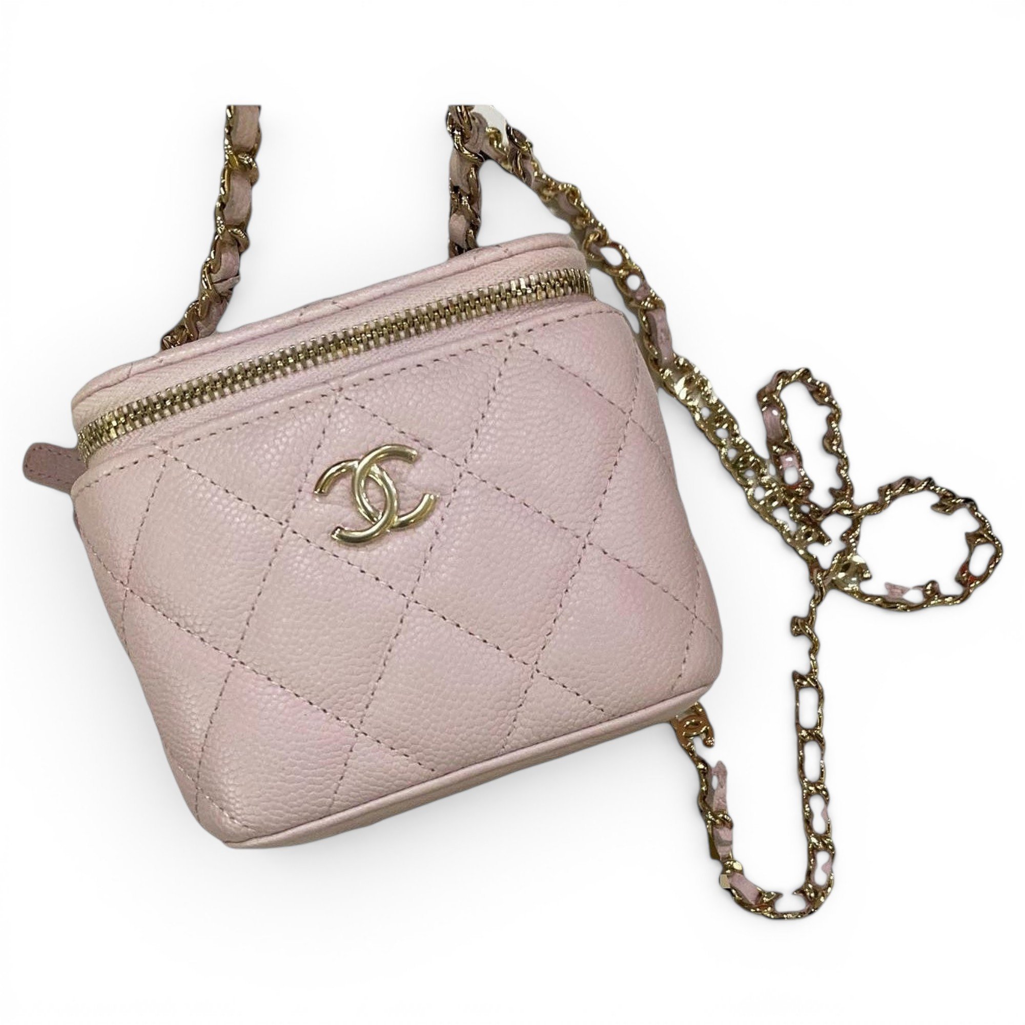 Trendy CC Vanity leather handbag
