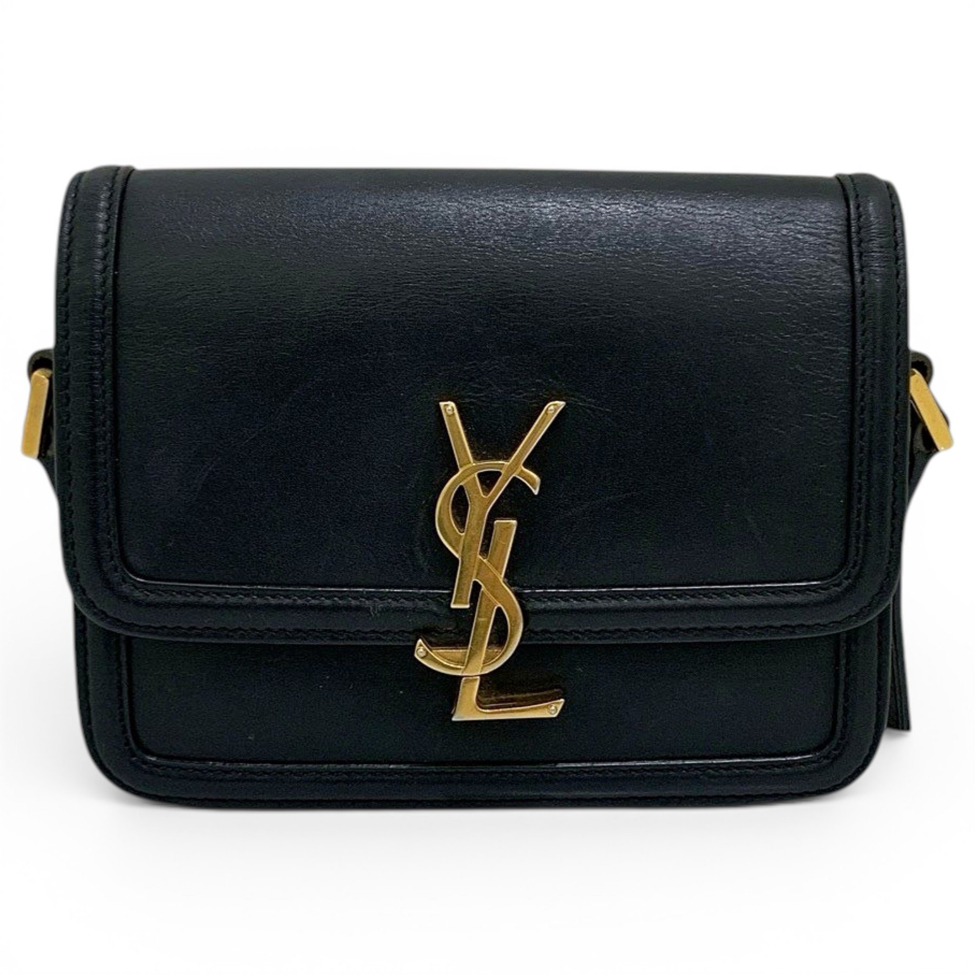 Solférino leather handbag