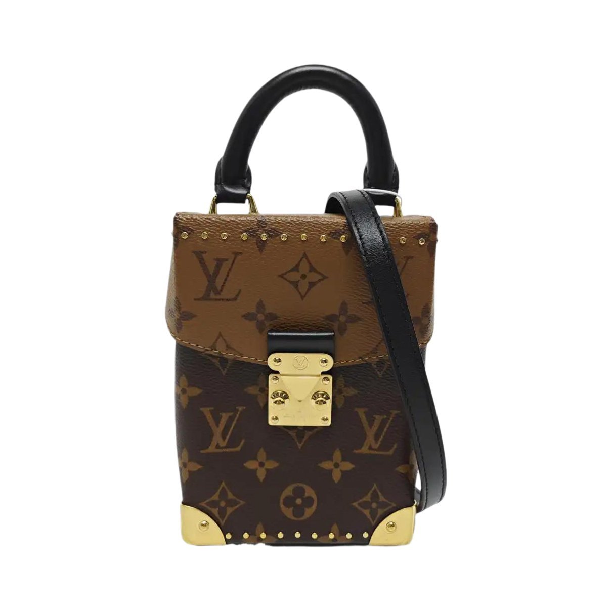 Camera Box leather handbag