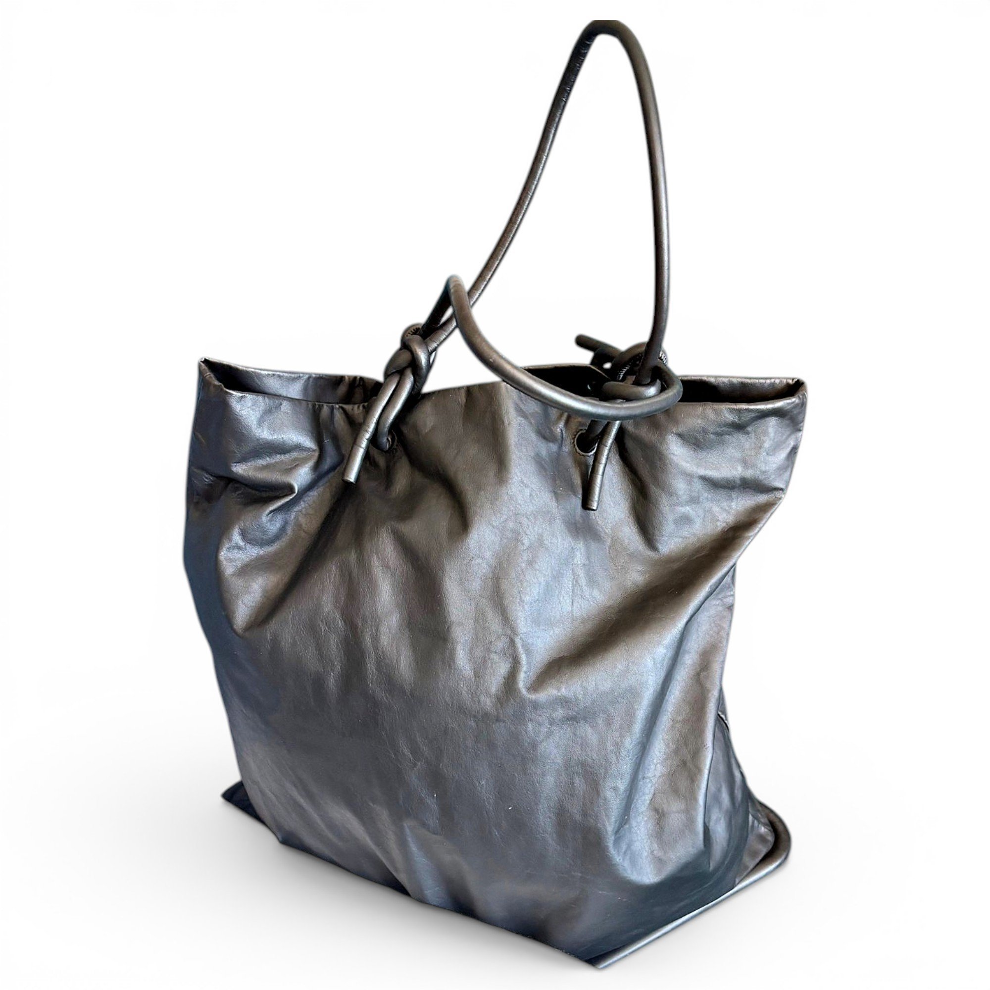 Beak leather crossbody bag