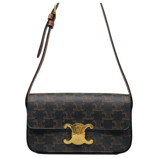 Triomphe Long leather handbag