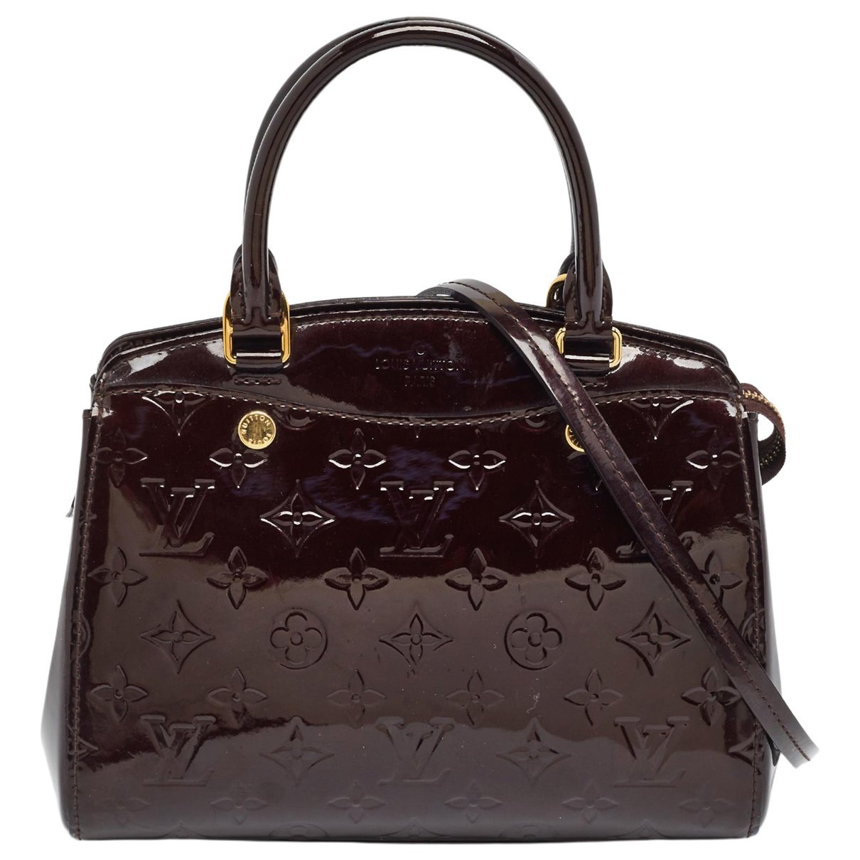 Patent leather satchel