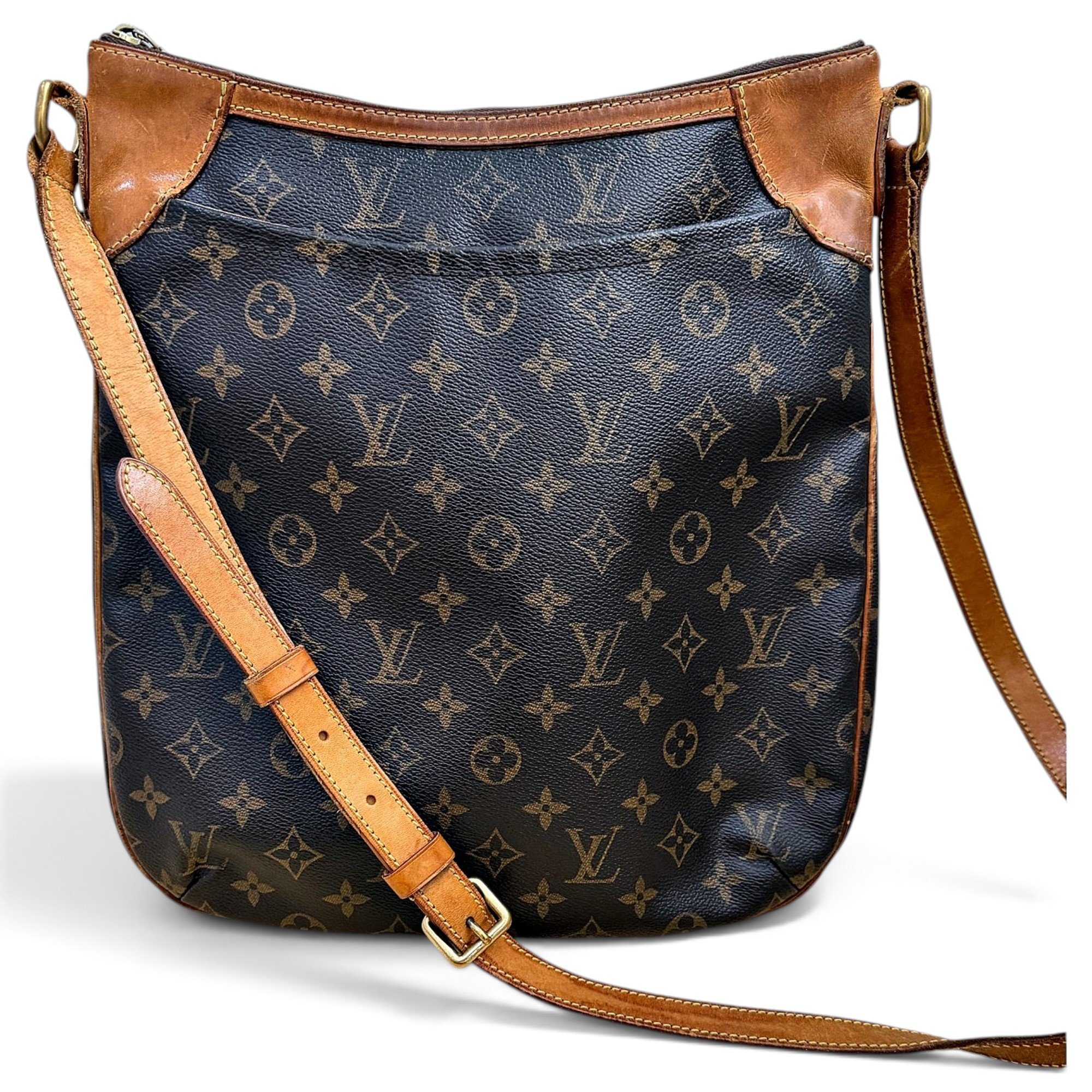 Musette leather crossbody bag