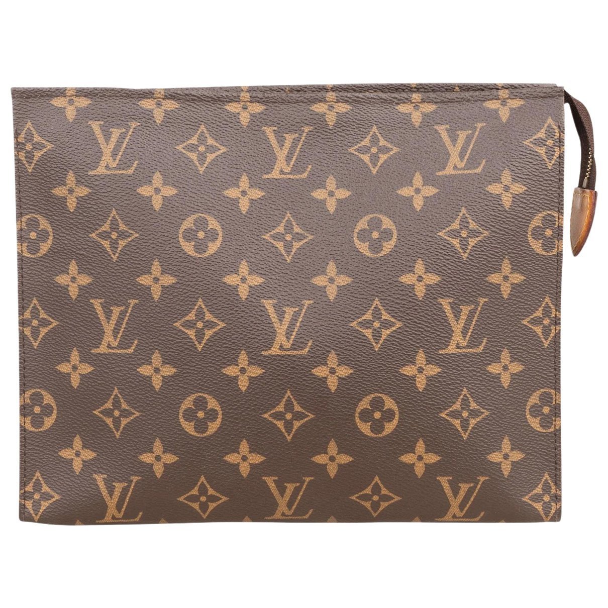 Leather clutch bag