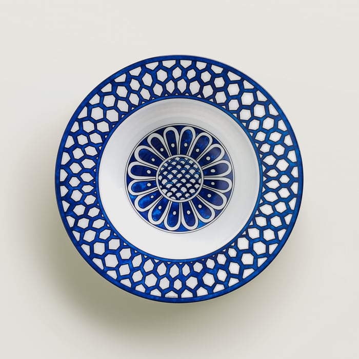 Sans Coloris Bleus d'Ailleurs Soup Plate