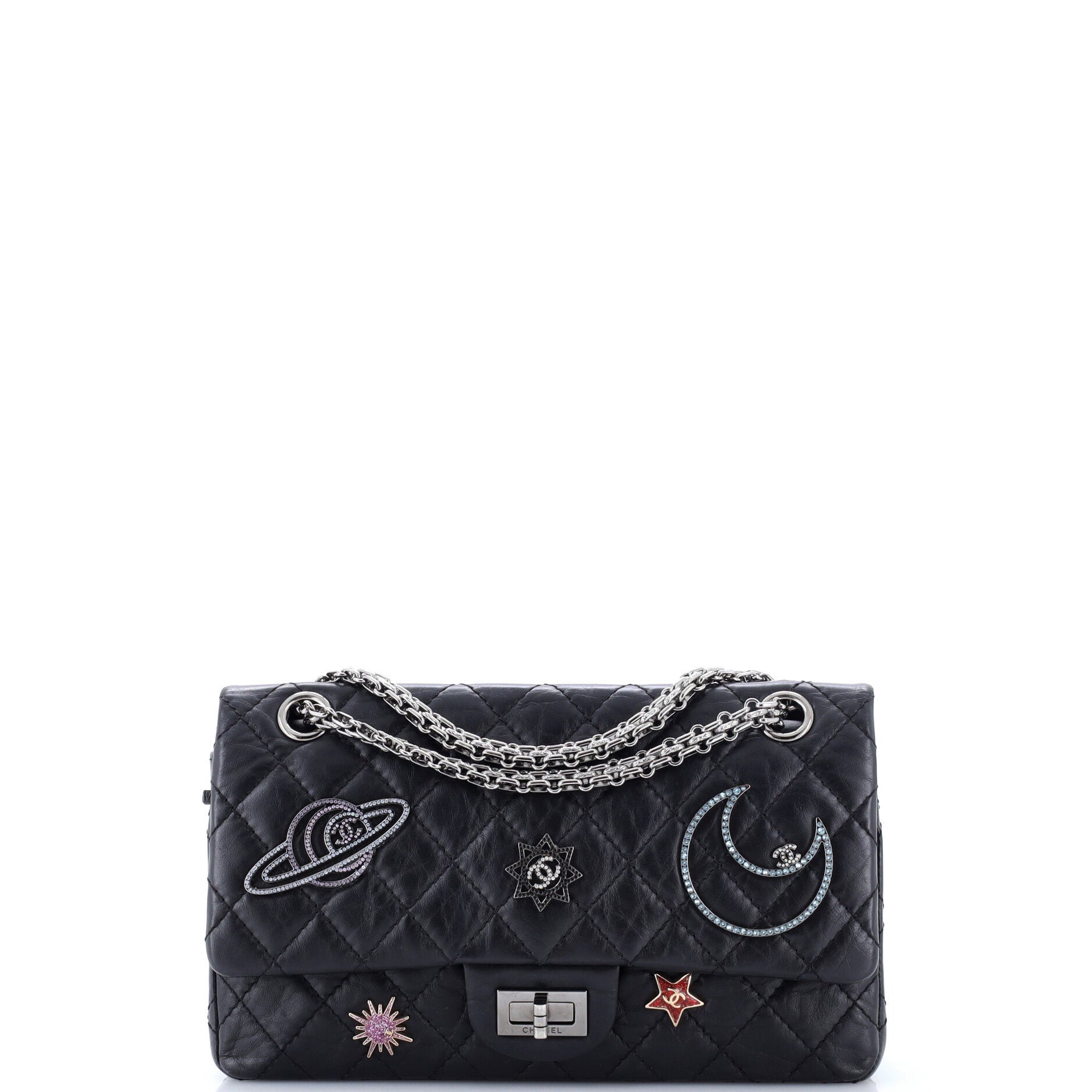 Space Charms Reissue 2.55 Flap Bag Quilted Aged Calfskin 225