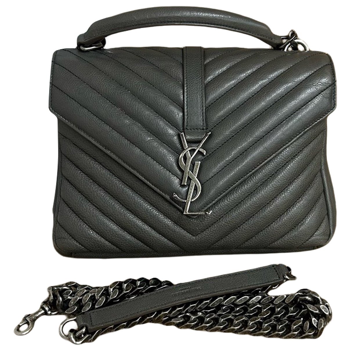 Collége monogramme leather handbag
