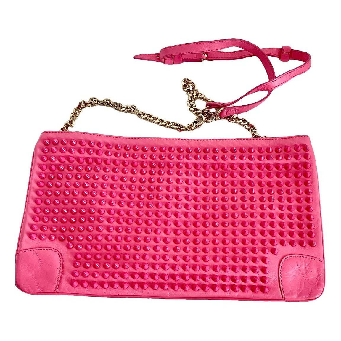Christian Louboutin Loubiposh leather clutch bag