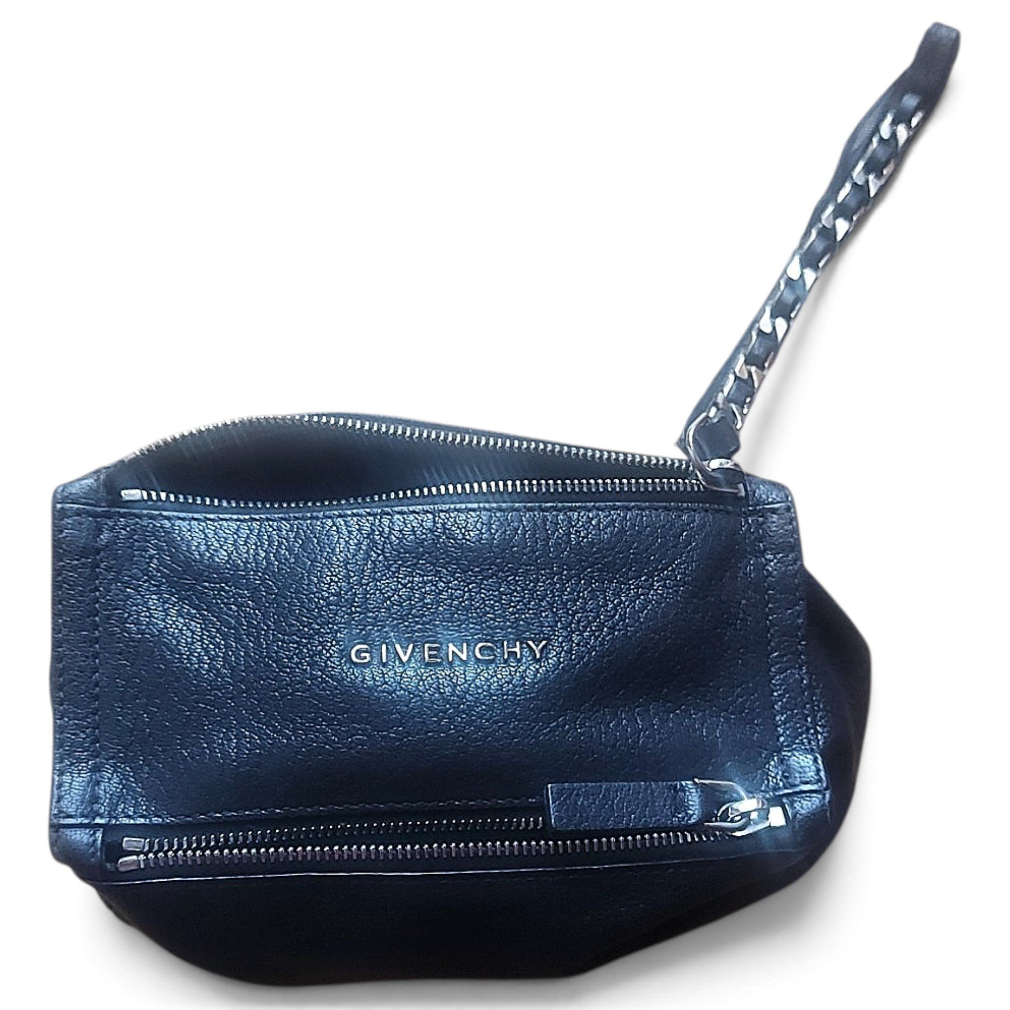 Pandora leather clutch bag